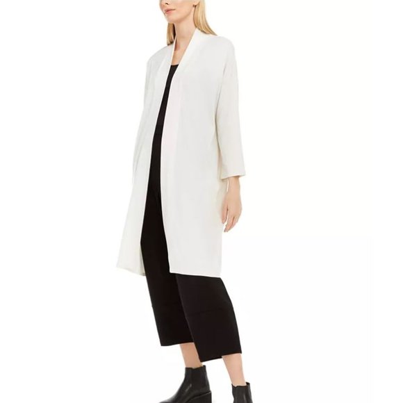 Eileen Fisher Open Duster Cardigan - Picture 1 of 12